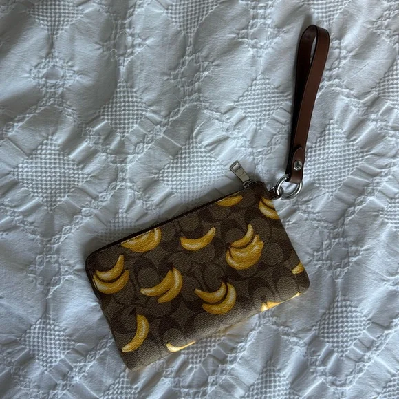 Coach Banana Print Wristlet - Picture 2 of 4